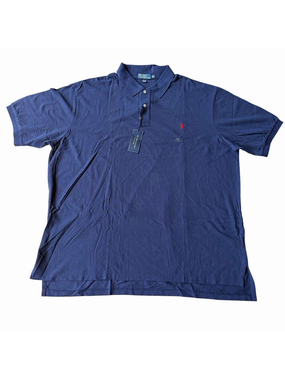 Polo Ralph Lauren The Mesh Shirt Polo Navy 4XLT Tall Classic Fit Cotton